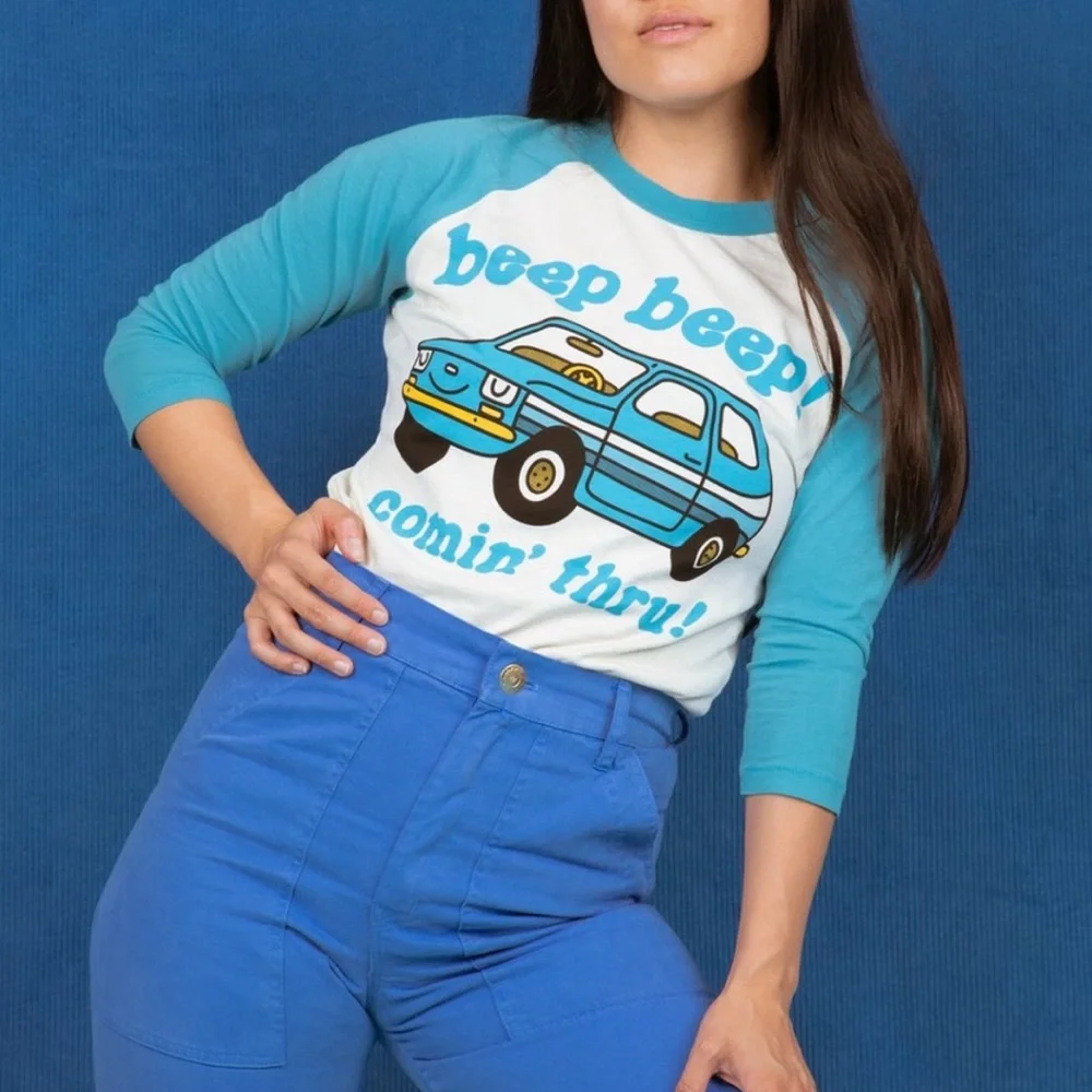 BIG BUD PRESS Lime Raglan Tee 3/4 Sleeve - Picture 5 of 6